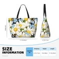 thumbnail image 4 of Honeii Bees Collecting Nectar for Tote Bag with Adjustable Strap,Beach Bag, Waterproof Sandproof Beach Tote Bag, Large Capacity Foldable Beach Bags, 4 of 7