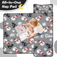 thumbnail image 4 of Gray Christmas Snowman Pattern Toddler Nap Mats for Kids Preschool,50"x20" Sleeping Mat Bag or Kids,Toddler Sleeping Bag,Toddler Nap Mat or Daycare, 4 of 6