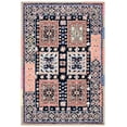 thumbnail image 2 of SAFAVIEH Bella Danita Bordered Wool Area Rug, Navy Blue/Ivory, 3' x 3' Square, 2 of 9
