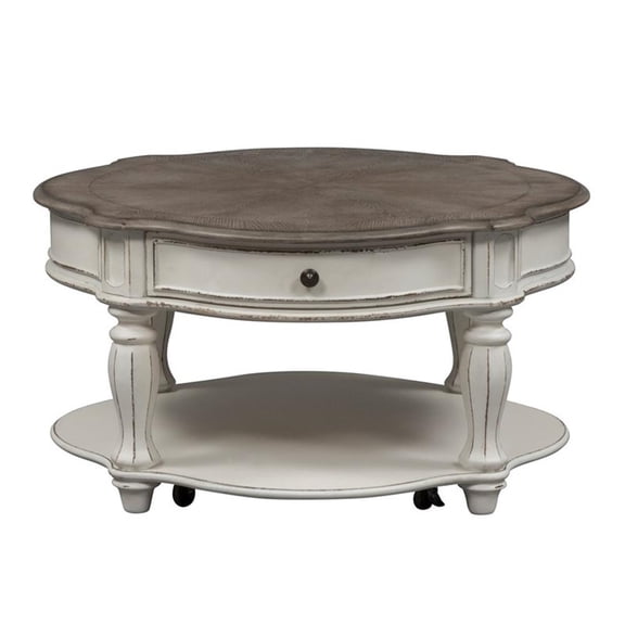 Magnolia Manor White 3 Piece Set (1-Cocktail 2-End Tables)