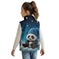 thumbnail image 2 of Garronmavis Cute Panda Girls Sleeveless Vests Size 7-8 Wind Proof Girls Outerwear Vest Sleevless Versatile Fall Winter Warm Outerwear With Pockets Soft Fall Outfits Fashion Clothing, 2 of 7