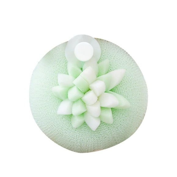 Suction Cup Bath Sponge with Exfoliating Texture, Multi-Purpose Shower Tool for Foam Creation & Stress Relief