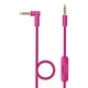 thumbnail image 2 of Cable auxiliar de repuesto para auriculares, control de volumen, cable profesional, reemplaza Rosado, 2 of 6