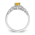 thumbnail image 2 of Primal Gold 10 Karat White Gold Citrine and Diamond Ring, 2 of 7