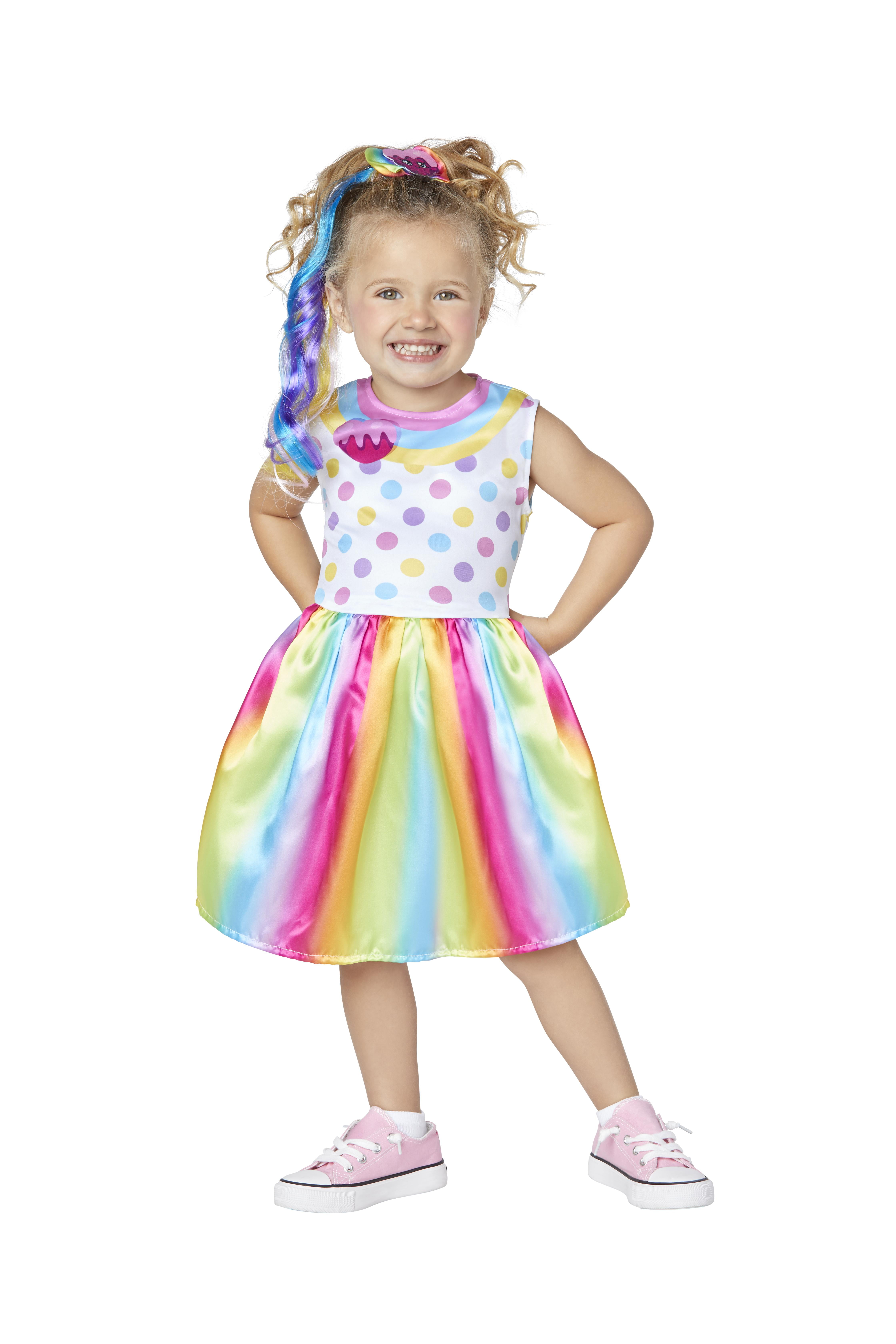 Kindi Kids Toddler Girls Rainbow Kate Halloween Costume