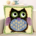thumbnail image 2 of Latch Hook Complete Cushion Cover Owl Latch Hook s Rug Making Crafts DIY, 2 of 9