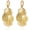 Gold, variant on Boho Flower Leaf Drop Earrings for Women, Layered Floral Dangle Earrings with CZ Detail, Gold Plated Statement Earrings, Lightweight Wedding Party Jewelry Gift for Her