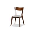 thumbnail image 2 of Baxton Studio Rika Mid-Century Modern Transitional Light Grey Fabric Upholstered and Walnut Brown Finished Wood 5-Piece Dining Set, 2 of 5