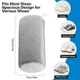 thumbnail image 3 of Shoe Washing Bag for Washing Machine, Shoe Laundry Bags with Invisible Side Zipper, 360°All Around Cleaning,Gray, 3 of 6