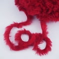 thumbnail image 3 of NICEEC 2 Skeins Super Soft Fur Yarn Chunky Fluffy Faux Fur Yarn Eyelash Yarn for Crochet Knit-Total Length 2×32m(2×35yds,50g×2)-Red, 3 of 3