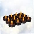 thumbnail image 3 of FUTUREORYY 20 Pcs Bougies Chauffe-Plat Électriques Noires Sans Fumée pour Éclairage Sûr, 3 of 8
