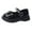 Z-02Black, variant on Girls Latin Dance Shoes Shinny Low Heel Salsa Tango Performance Practice Dancing Shoes for Ballroom Cha Cha Dance