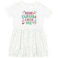 thumbnail image 3 of Inktastic Mimi and Papa Love Me Girls Toddler Dress, 3 of 5