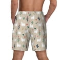 thumbnail image 3 of Xecao Cute Alpaca for Men's Swimming Trunks Swim Trunks Quick Dry Swim Shorts with Mesh Lining Funny Swimwear Bathing Suits, 3 of 9