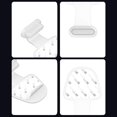 thumbnail image 3 of Puerto de carga de teléfono de silicona Tapón antipolvo Tapa antipérdida (2x para Tipo C Negro), 3 of 9
