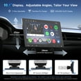 thumbnail image 2 of ATOTO 10.1in Single Din &Double Din Car Stereo Wireless Apple Carplay Android Auto , 1280×800 QLED Touchscreen Car Audio Receiver Navigation, FM/AM, MirrorLink ,Dual Bluetooth (A6), 2 of 9