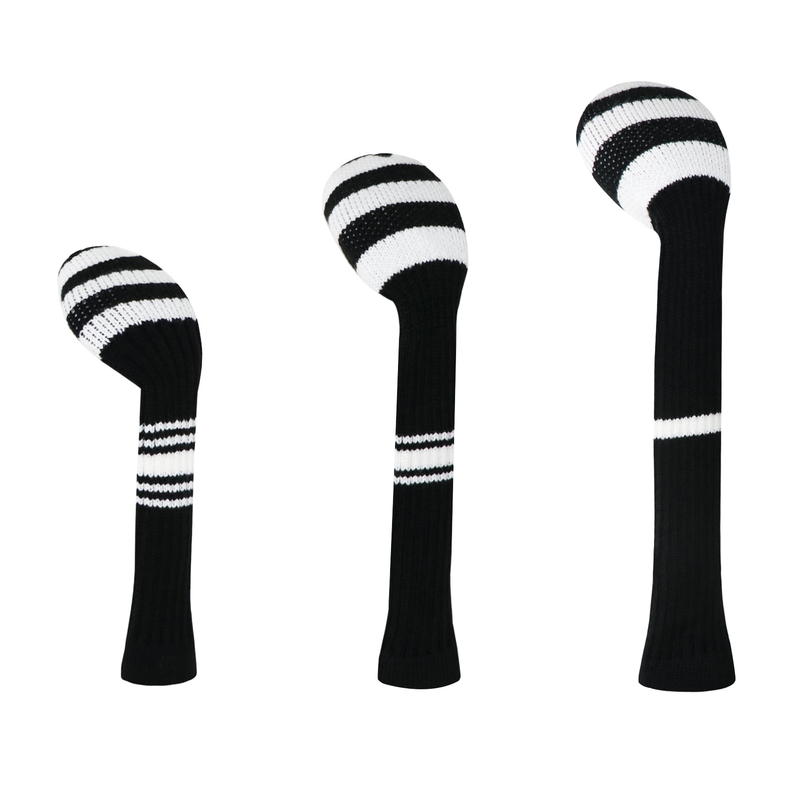 LeFeng 3Pcs Golf Club Covers, Knitted Golf Club Covers for 460cc Driver