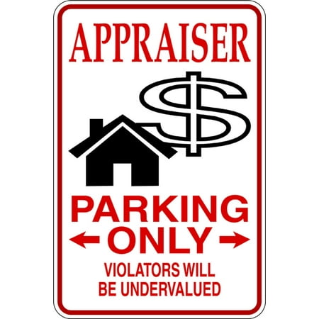 Signs Die Cut Wall Border - Appraiser - Parking Signs - Picture Art - Peel & Stick Vinyl Wall Decal Sticker Size : 9 Inches X 18 Inches