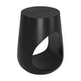 thumbnail image 5 of Tilk Side Table Black Mango Wood Modern Design Home Hotel Decor 19x19 Inches, 5 of 5