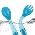 thumbnail image 2 of 2 juegos de cucharas para bebés, juego de cucharas y tenedores de entrenamiento para comer flexibles, vajilla para niños Zhivalor BST3040787-2, 2 of 5