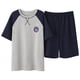 thumbnail image 4 of Ropa informal de verano para el hogar de algodón de manga corta para hombre que se puede usar al aire libre, pijamas juveniles de talla grande para hombre, 4 of 6