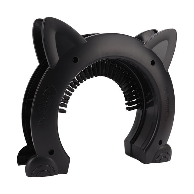 Porte Intérieure pour Chat avec Aiguille en Acier Inoxydable, Grande Brosse de Toilettage pour Chats