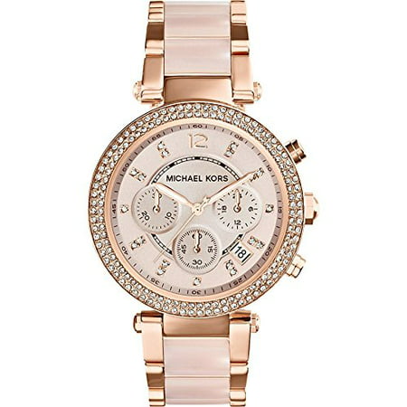 Michael Kors Women's Parker Rose Gold-Tone Stainless Steel Bracelet Watch