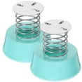 thumbnail image 1 of 2 Pcs Base de Ressort en Plastique Bleu Ciel pour Décoration de Véhicule, 1 of 8