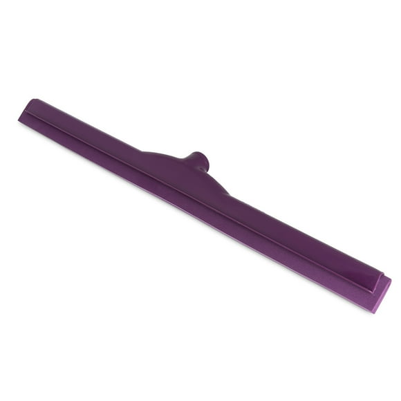 Carlisle 4156868 24" Floor Squeegee Head w/ Double Foam Rubber Blade, Purple - Pack