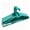 10 pieces of aqua blue, variant on VORINEO heavy-duty adult plastic clothes hanger, sturdy and durable with anti-fracture properties, 10 pieces in a pack, 16.5 inches in length, blue