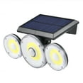 thumbnail image 1 of Sloar three-head wall light with three lighting modes, IP65, 70LED/78LED/70COB, 1 of 8