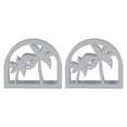 thumbnail image 1 of 2Pcs Table Upright Napkin Holders Thicken Stainless Steel Vertical Napkin Holder for Desk Home Decoration Gift Coconut Tree Pattern, 1 of 14