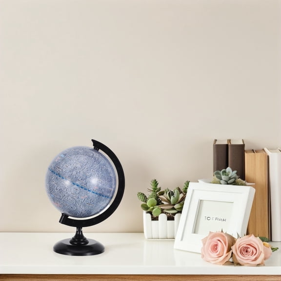 BESTYASH Multi-Color Lunar Globe Educational Model for Geography Study and Desk Display, Ideal Teaching Tool