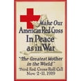 thumbnail image 2 of Alonzo Earl Foringer 17x24 Gold Ornate Framed and Double Matted Museum Art Print Titled - Make Our American Red Cross in Peace as in War, ‘The Greatest Mother in the World’ (1919), 2 of 4
