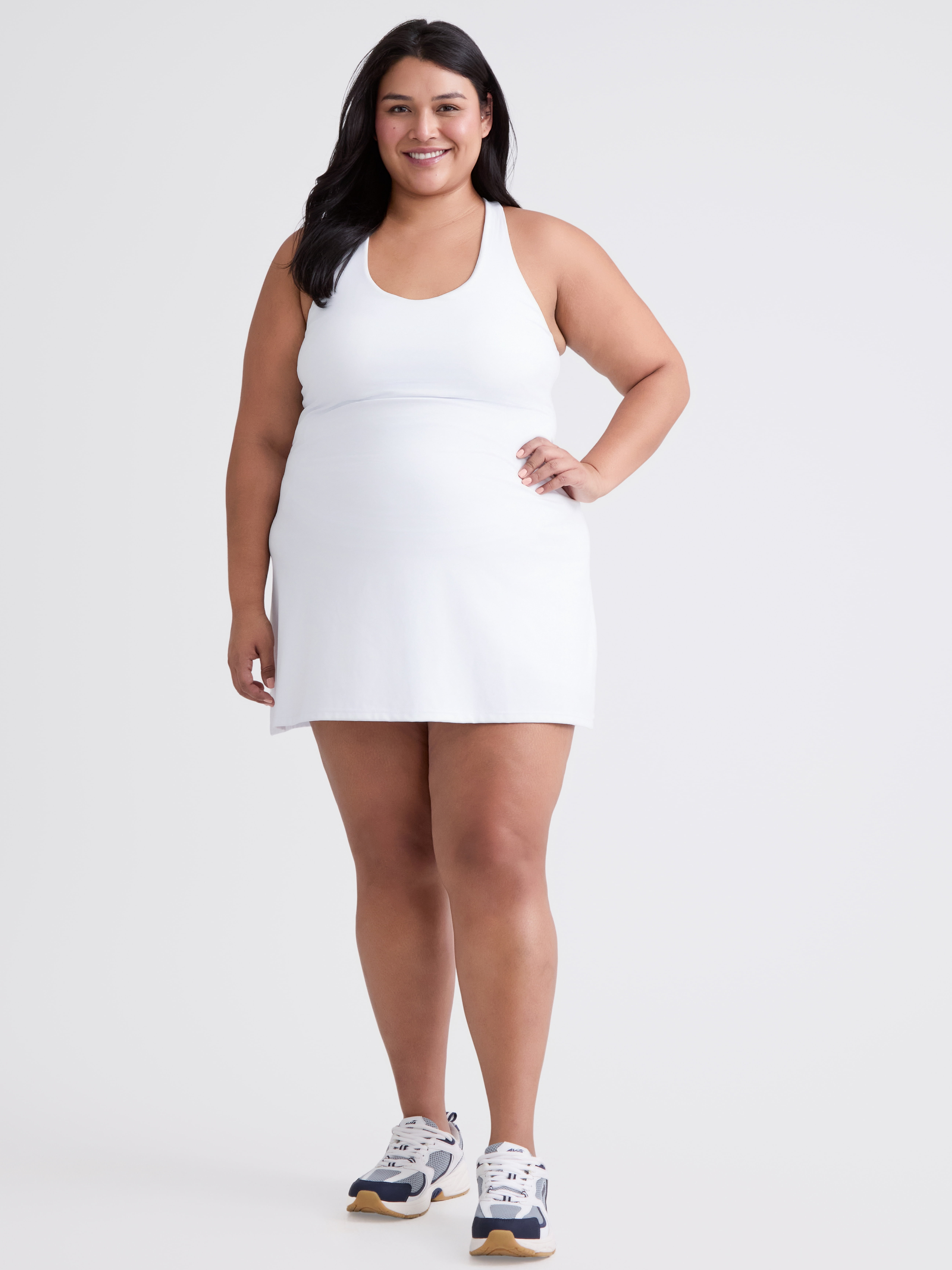 Avia Women's and Women's Plus Active Dress with Built In Bra, Sizes XS-4X