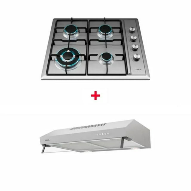 Combo Teka PACK DUETTO 60 PLUS Campana y Parrilla Acero Inoxidable