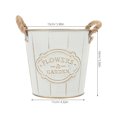 thumbnail image 2 of Miangastore Iron Flower Bucket Planter Iron Bucket Patios 1Pack 5.9X5.5X4.3In, 2 of 9
