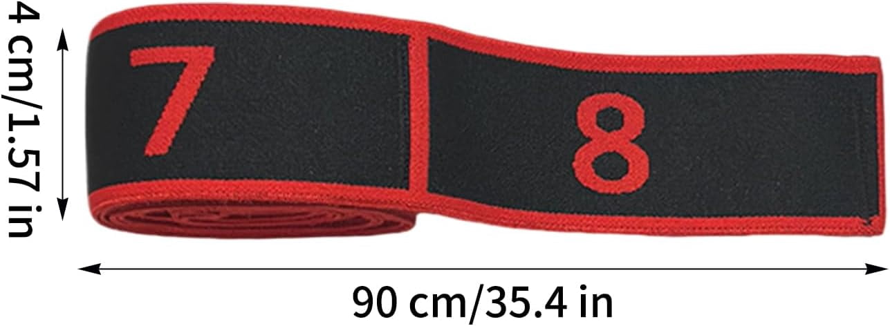 2026 New Fitness Resistance Band For Stretching And Yoga, 8-Section Elastic Training Bands, Number Stretch Resistance Band With Clear Markings for Fitness