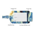 thumbnail image 5 of [4 Pack] Fintie Luggage Tags, Leather Name ID Label Holder w/ Privacy Cover Travel Bag Cruise Suitcase Identifier, Starry Night, 5 of 6