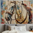 thumbnail image 2 of BCIIG Horse Tapestry Wall Hanging Unique Style Graphic Tapestries Home Wall Decor Art for Living Room Bedroom Farmhouse Dorm 40x30inch, 2 of 6