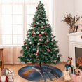 thumbnail image 7 of Picia Lonely Night Sky Wolf Print Christmas Tree Skirt , Christmas Tree Skirt Ornaments for Merry Christmas Holiday Party Decorations Indoor Outdoor-30", 7 of 7