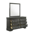 thumbnail image 5 of Blaze Modern Style 6-Drawer Dresser made with Wood in Gray, 5 of 6