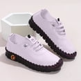 thumbnail image 3 of Modisza Women Leather Loafers Lace Up Walking Sneakers Non Slip Comfortable Walking Shoes Ladies Summer Work Loafer Pink Size 10, 3 of 5