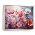thumbnail image 2 of Designart "Pink Crimson Petal Haven IX" Flower Floater Framed Canvas Art Print, 2 of 5
