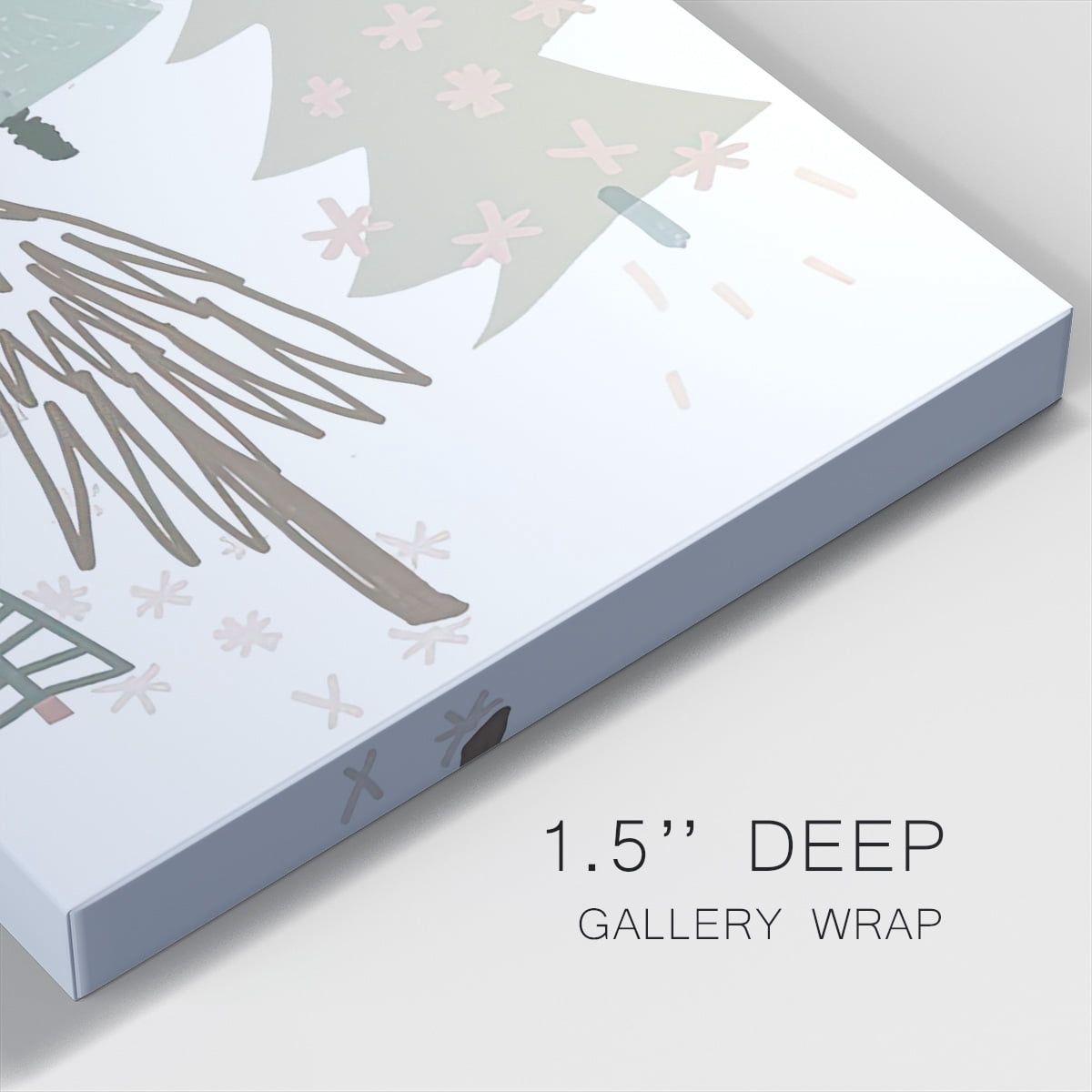 Christmas Tree Sketchbook Collection B- Gallery Wrapped Canvas