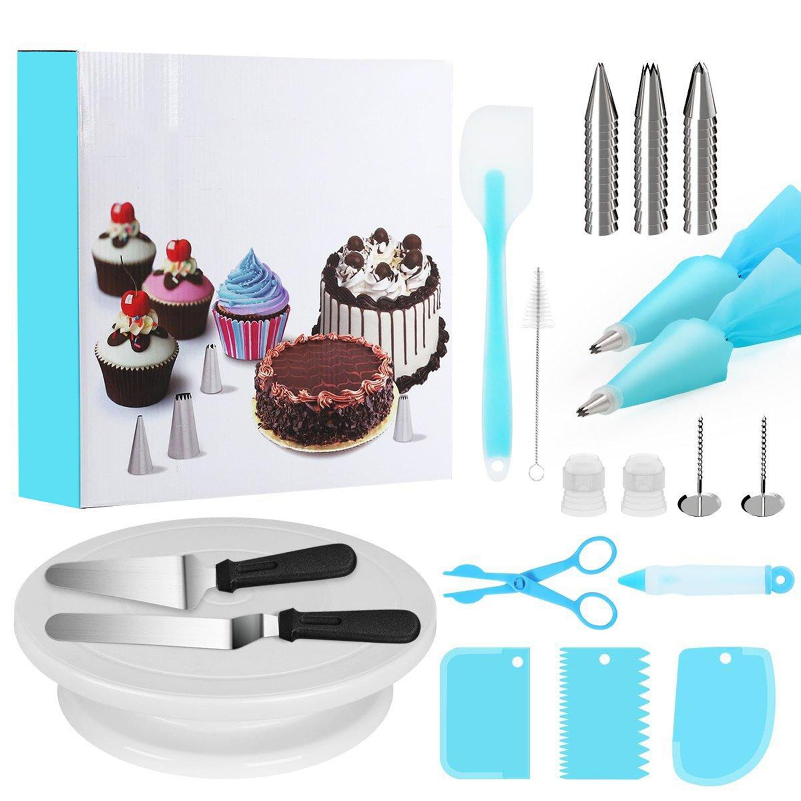 Amazon.com: LotFancy Cake Decorating Kit, 469Pcs, Cake Baking Supplies with  Rotating Turntable, Springform Pans, Piping Bags and Tips Set, Icing  Spatula, Baking Tools Set for Beginners and Cake Lovers: Home & Kitchen
