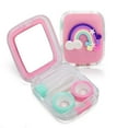 thumbnail image 1 of Contact Lens Box Rainbow Style Cute Contact Lens Travel Case Contact Lens Case Container Holder Storage Box Portable Contact Lens Travel Kits Cute Mini (Pink), 1 of 8