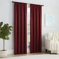 thumbnail image 6 of Eclipse Solid Thermapanel Room Darkening Rod Pocket 54 x 54 Panel in Merlot, 6 of 7
