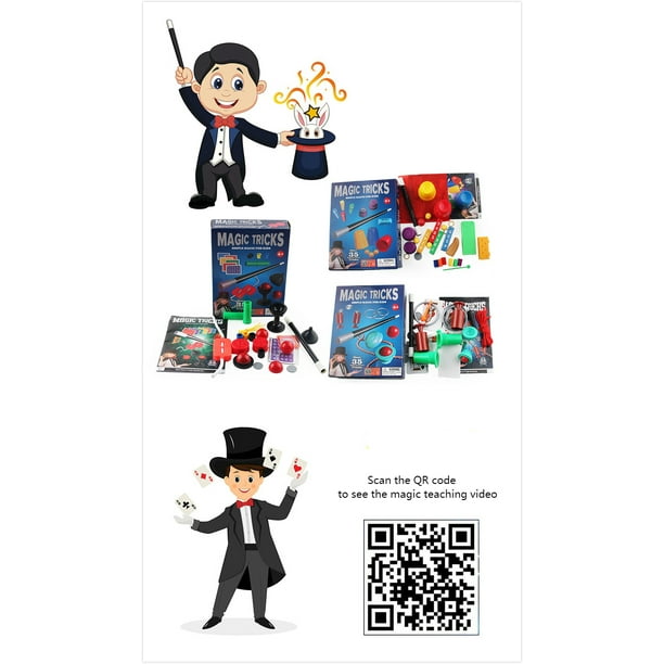 Magic Set for Kids Magic Tricks Toys Magic Props Beginners Performance Show  Supplies with Instructions 