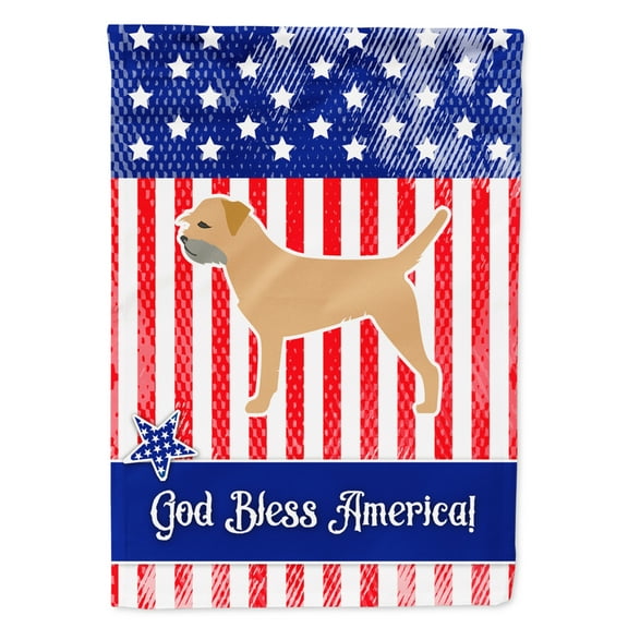 Carolines Treasures BB3289GF USA Patriotic Border Terrier Flag Garden Size  Small multicolor